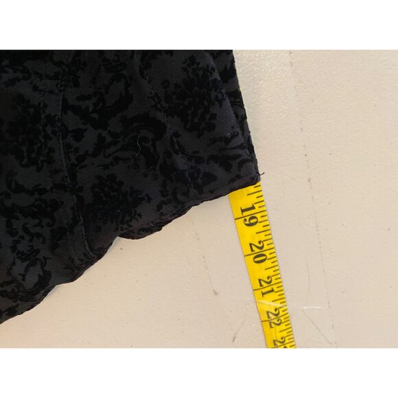 Faded Glory Black Damask Patterned Stretch Pants XL 16-18 - Picture 8 of 9